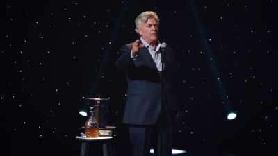 He wants to build a wall between the US
and Mexico to keep out immigrants, - Ron White: If You Quit Listening, I'll Shut Up