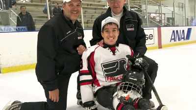 HE WAS BORN WITH A DISABILITY
CALLED SPINA BIFIDA. - Harlem Globetrotters: Play It Forward