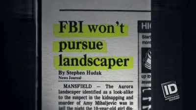 HE WAS NOT INVOLVED
IN HER MURDER. - The Lake Erie Murders