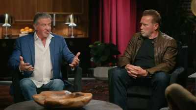 He wasn't born to say,
"I can't wait to go - Arnold & Sly: Rivals, Friends, Icons