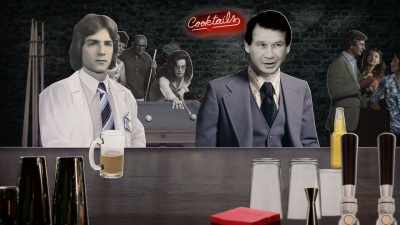 -He went into a bar.
-(INDISTINCT CHATTER) - The Lady and the Dale