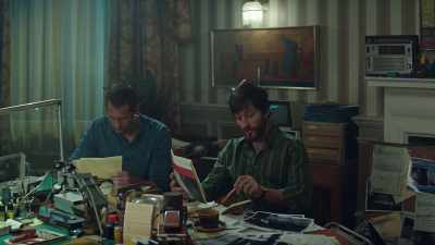 He went to the library
she's visiting, - The Little Drummer Girl