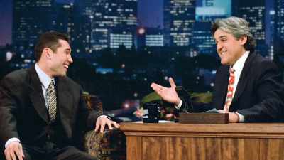 - He would be on a talk
show and plug himself. - The Golden Boy