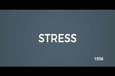 He would later coin the term
stress which is still used - Stressed