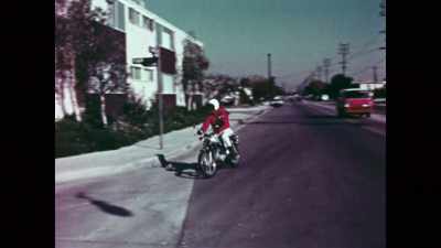 He would ride his
back and forth to work - The Lady and the Dale