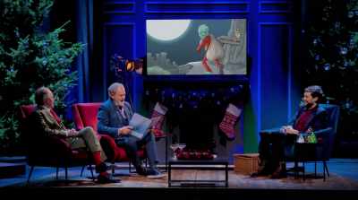 ...he would sneak down to town
and even though it's outrageous, - Jack Whitehall: Christmas with my Father