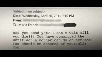 He writes this is in an email
to his mother. - Girls Gone Wild: The Untold Story