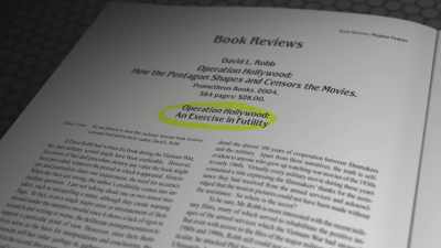 He wrote a scathing review that all but charged Robb - Theaters of War