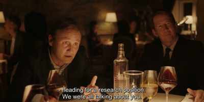 ...heading for a research position.
We were all talking about you. - Another Round