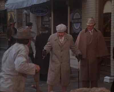 - Heads up, mister!
- I say, look here... - Sherlock Holmes in New York