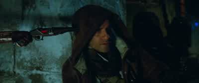 Heard you were spotted at Monk's GateThought He's not stupid enough to come back hereOh you'd be surprisedWho's this What's going onGuys this is Zorii Zorii this is Rey and FinnI could pull this trigger right nowI've seen you do worse For a lot lessCan we - Star Wars: Episode IX   The Rise of Skywalker