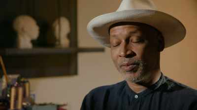 Hearing about the artist
talking about his work - Black Art: In the Absence of Light