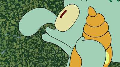 Hearing Squidward struggle
on the phone like that, - SpongeBob DocuPants