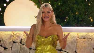 Hearing that text -
come to the fire pit immediately - - Love Island Australia