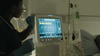 (heart monitor beeping) - Trackers