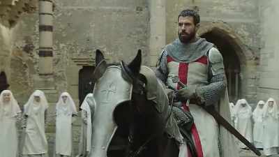 [ Heavenly music plays ] - Knightfall