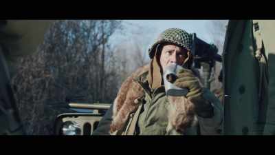 - Heavy German infantry and army coming down the road. - Battle of the Bulge: Winter War