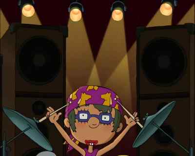 [ heavy metal playing] - As Told by Ginger