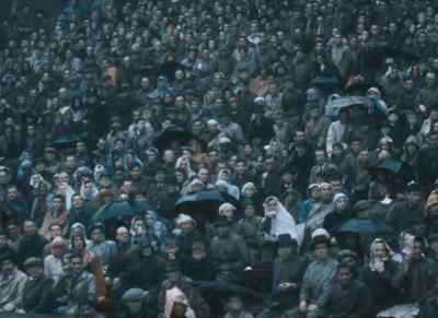 Heavy rain made a dismal setting - XIVth Olympiad: The Glory of Sport