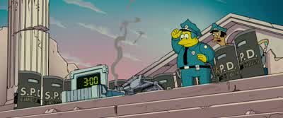 He'd been talking about it, but I didn't take him seriously. - The Simpsons Movie