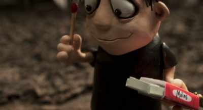 He'd spend hours
playing with fire. - Memoir of a Snail