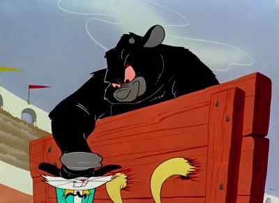 HEH HEH!
WHAT A GULLI-BULL. [GULLIBLE] - The Bugs Bunny/Road Runner Movie