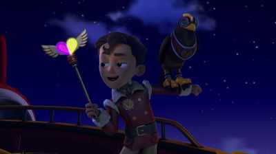 Heh, I knew she'd fly
away scared. - PAW Patrol: Jet To The Rescue