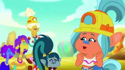 ‐ Heh. Ooh, wow, so shiny. - Trolls: TrollsTopia