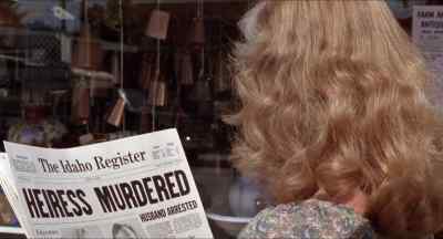 "Heiress murdered." - Bronco Billy