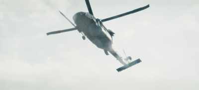 [helicopter blades whirring] - Revolt