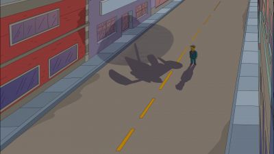 (helicopter blades whirring) - The Simpsons