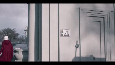 [helicopter hovering] - The Handmaid's Tale