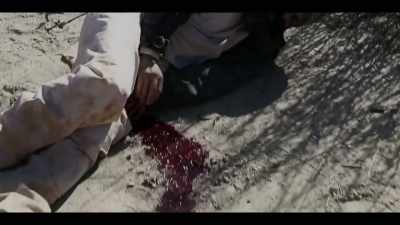 [helicopter whirring] - The Capture