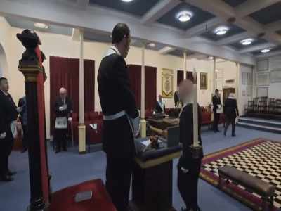 He'll be officially installed
next time the Lodge meets. - Inside the Freemasons