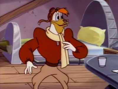 -He'll kill us all!
-Pollito? - DuckTales