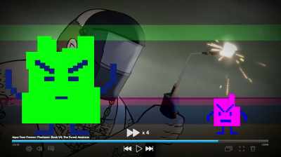 - Hell, no.
- Shoot! Oh, maybe I do. - Aqua Teen Forever: Plantasm