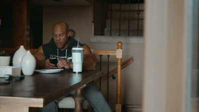 He'll sit there for hours
and just chew. - Breaking Olympia: The Phil Heath Story