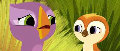 - or he'll tell them everything.
- Oh... - Puffin Rock and the New Friends