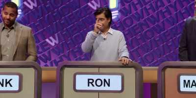 …Ron Heacock from... [coughs]
Excuse me! From Ohio. - Quiz Lady