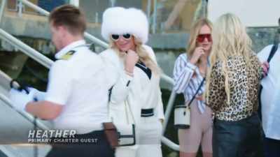 - Hello, guys.
- Hi. You guys look good. - Below Deck Adventure