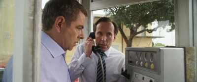 Hello? Hello, yes.
A boat called the dot calm. - Johnny English Strikes Again