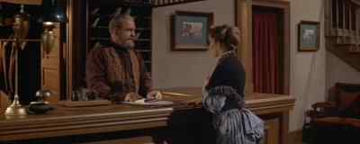 - Hello, Miss McCoy.
- Hello. The Sheriff and there? - Wichita