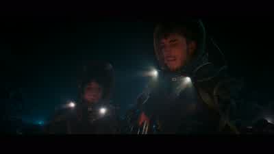 Hello, my little biolum-- There's a snake! - Meg 2: The Trench