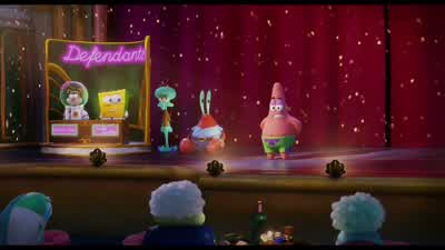Those laws should be broken and SpongeBob is proof of itAll he's guilty ofis having the fortitude to try and rescue a friendmeowsHow do I knowOh I was just a lonely bump on a logwhen I first met himcryingHi my name wailingHi my nameHello my name is - The SpongeBob Movie: Sponge on the Run