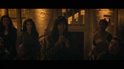 -Hello! Oh.
-[microphone squeals] - The Other Black Girl