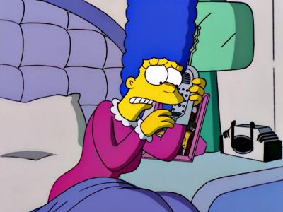 Hello, police? I think my
house killed my husband! - The Simpsons