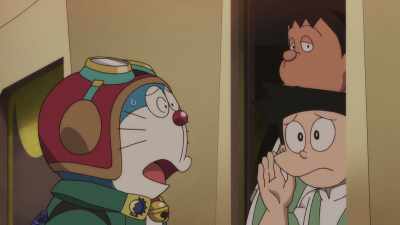 Hello! Someone's trying to break the rules! - Doraemon the Movie: Nobita's Sky Utopia