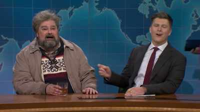 ‫Help finding food.
‫What?
‫He is he saying we're fat? - SNL50: The Anniversary Special