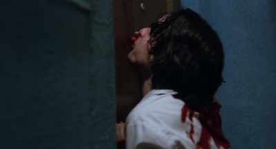           "Help! Help!          
 He's trying to kill me, help!"  - Lords of Chaos