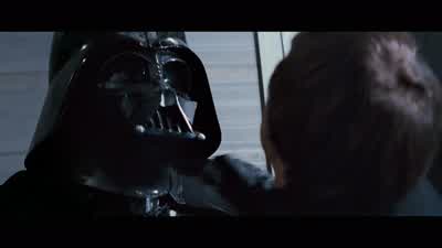 LukeHelp me take this mask offBut you'll dieNothing can stop that nowJust for oncelet me look on you with my own eyesNowgo my sonLeave meNo You're coming with meI'll not leave you here I've got to save youYou already have LukeYou were rightYou were right - Star Wars: Episode VI   Return of the Jedi